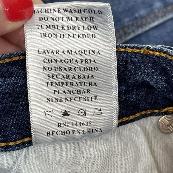 KanCan Womens Size 9 / 28  High Rise Skinny Jeans Medium Dark Wash Cut 4891 - Picture 7 of 11